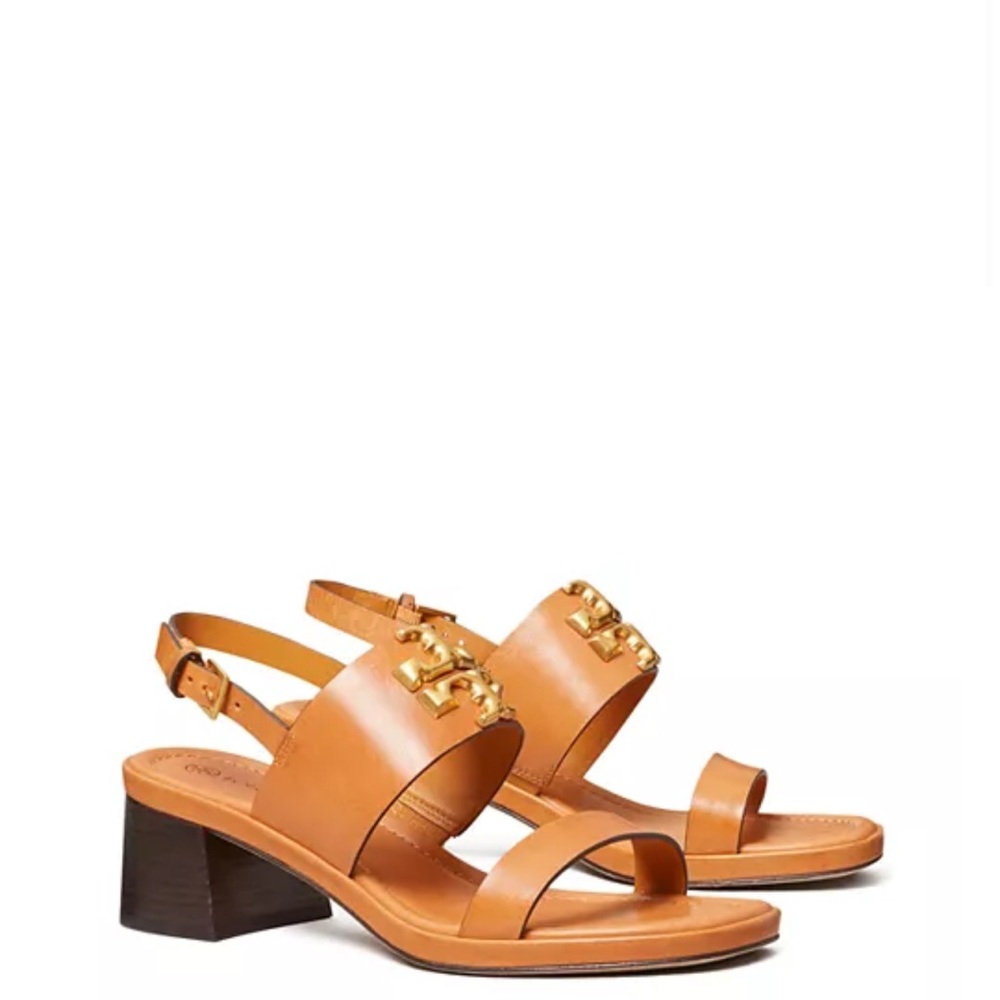 Tory Burch Women's Eleanor Heel Sandals, so comfy and stylish. Brand New. - Picture 16 of 16